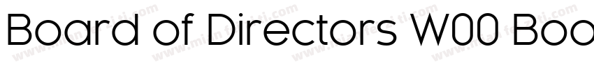 Board of Directors W00 Book字体转换